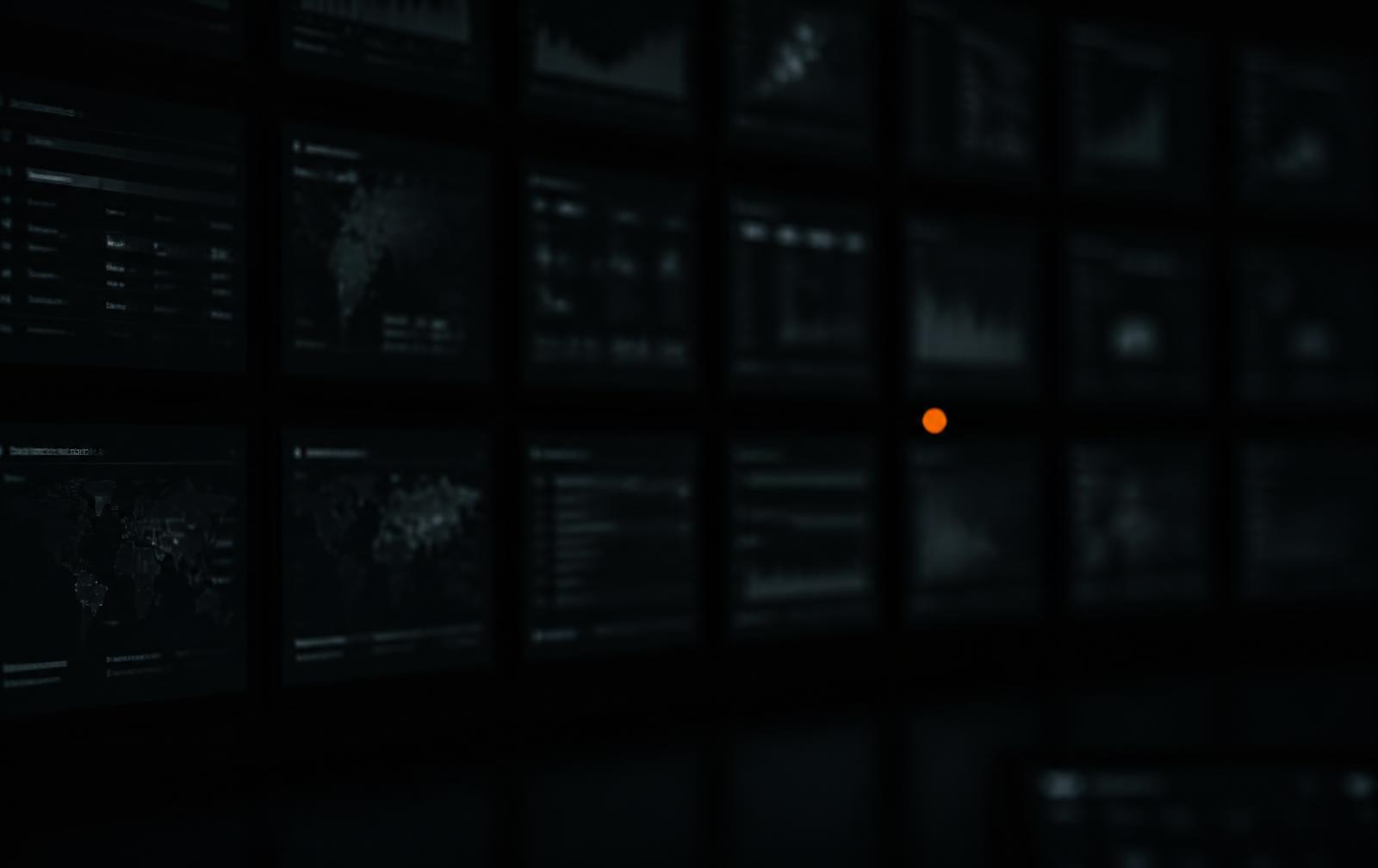 Low-light kiosk monitoring screens